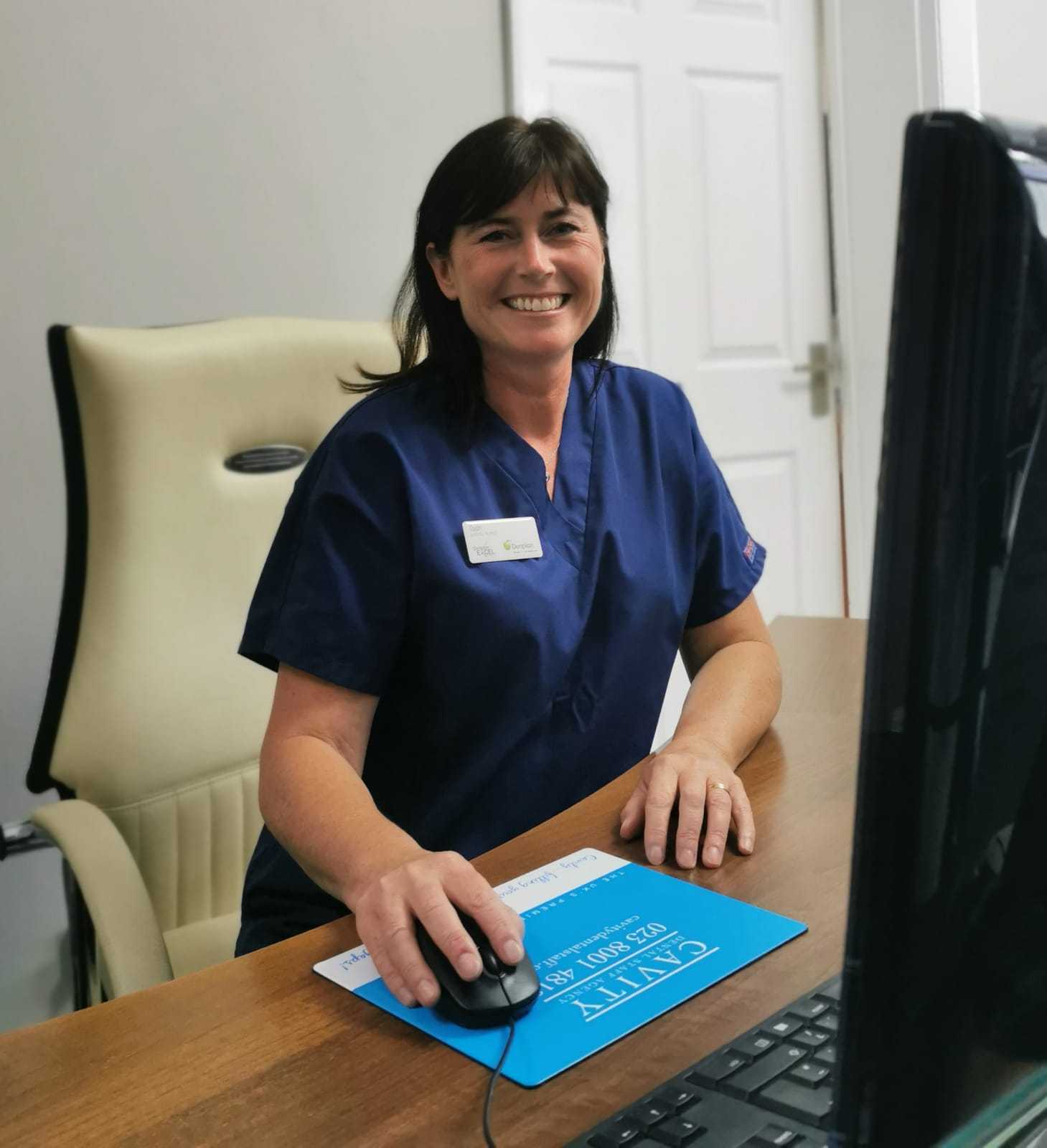 Picture of receptionist at private dentist in Bournemouth