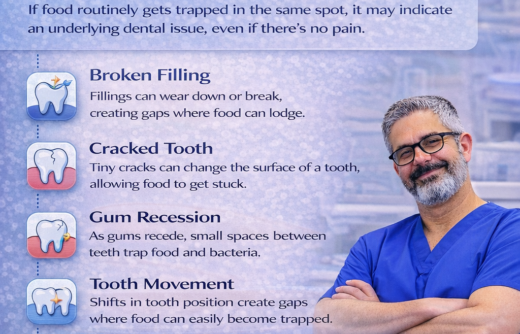 Food Getting Stuck Between Teeth? Here’s What It Means