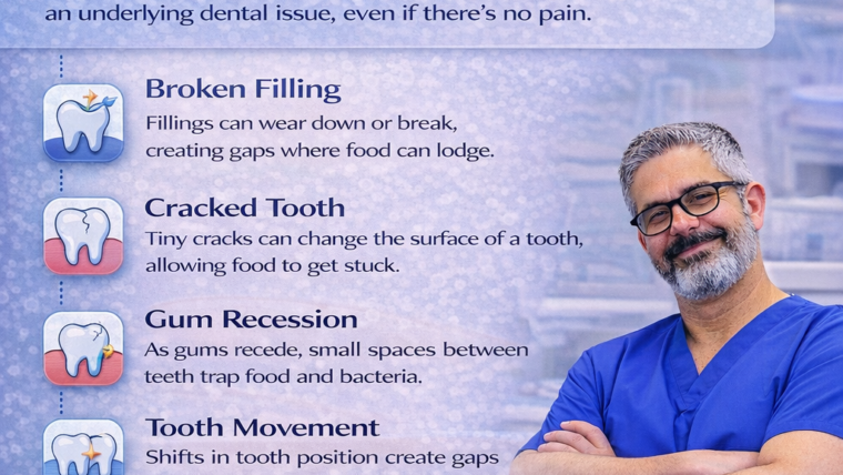 Food Getting Stuck Between Teeth? Here’s What It Means