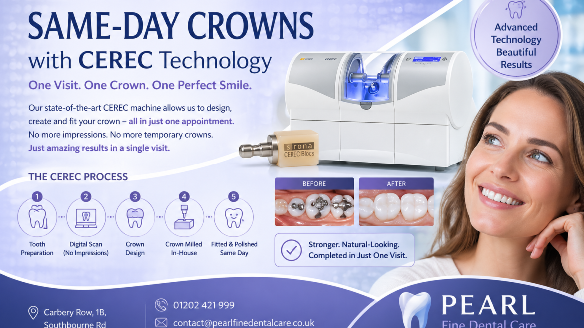 Same-Day Dental Crowns in Southbourne & Bournemouth